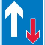Traffic has priority over vehicles from the opposite direction