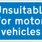 Road unsuitable for motor vehicles