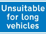 Road unsuitable for long vehicles