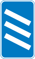 300 yards to a roundabout or the next point at which traffic may leave a route