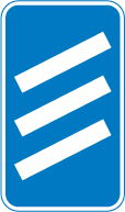 300 yards to a roundabout or the next point at which traffic may leave a route
