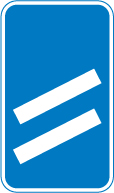 200 yards to a roundabout or the next point at which traffic may leave a route