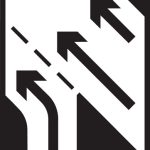 Additional traffic joining from the left ahead (non-primary route)