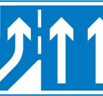 Additional traffic lane joining from the right ahead
