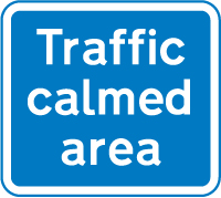Start of area with traffic calming features