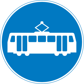 Route for use by tramcars only