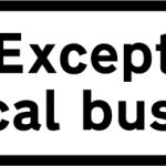 Local buses excluded from restriction or prohibition conveyed by associated sign