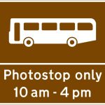 Stopping place for buses used for carrying tourists to allow passengers to take photographs