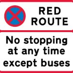 No stopping for any purpose at any time except buses