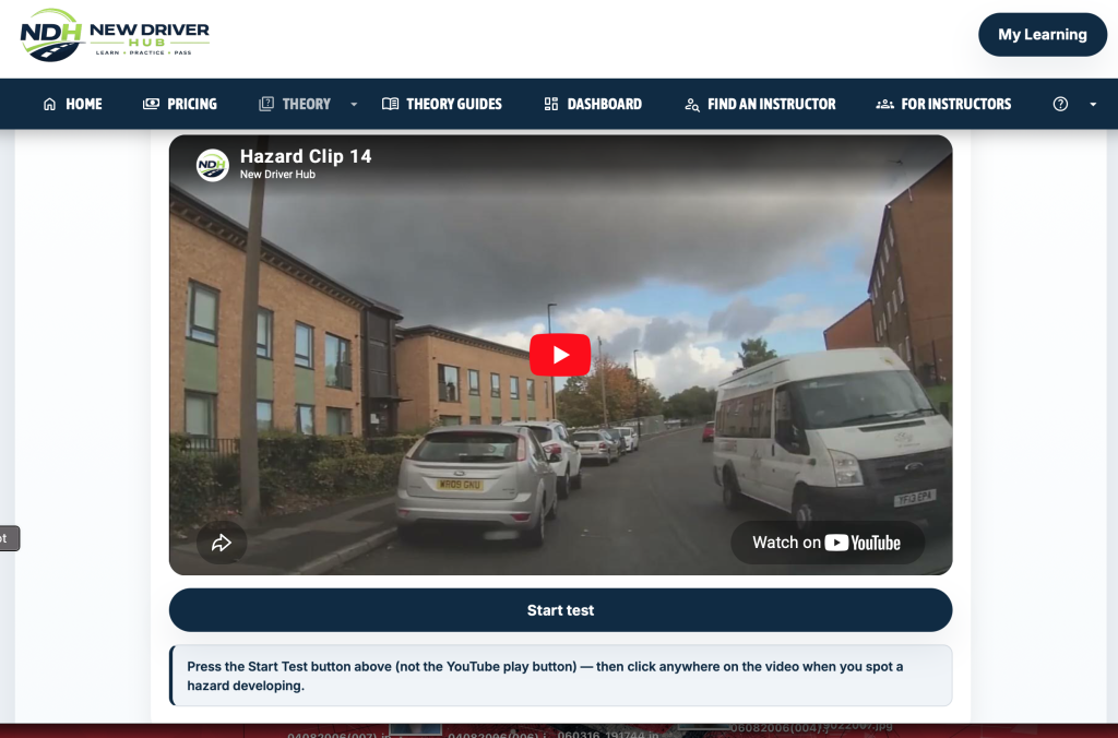 Hazard perception software