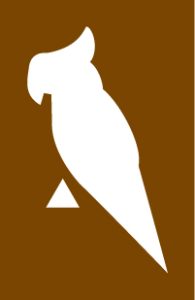 Tourist symbol for England and Wales: bird garden