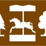 Tourist symbol for England and Wales: peasure or theme park