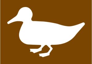 Tourist symbol for England and Wales: nature reserve