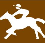Tourist symbol for England and Wales: race course