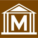 Tourist symbol for England only : museum or art gallery