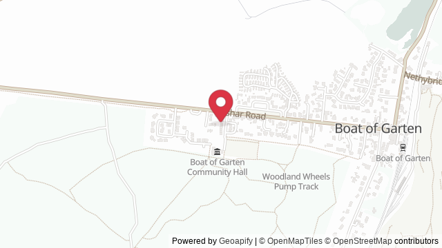 Map showing the location of Aviemore Theory Test Centre